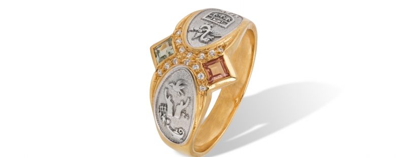 Anel de Curso com Zircónias ANF004862