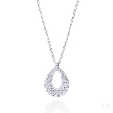 Colar com Gota com zircónias 1cm-0322202168