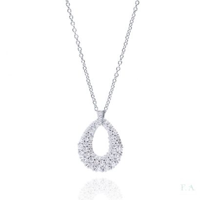 Ourivesaria Moreira - Relógios e Joias - Colar com Gota com zircónias 1cm-0322202168 Colar com Gota com zircónias 1cm-0322202168