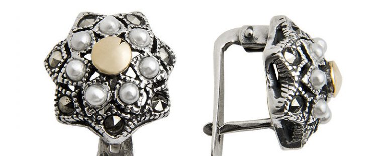 Brincos Marcassites 1B7-ISBR888A