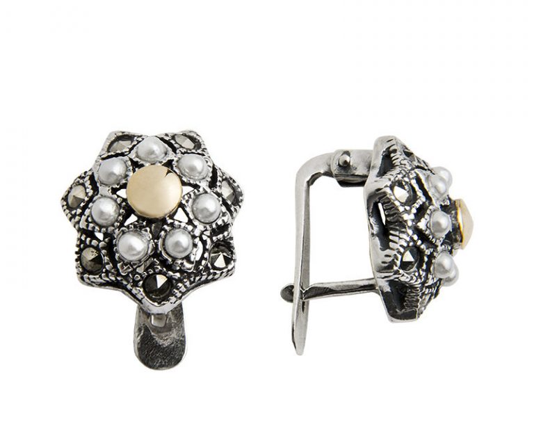 Brincos Marcassites 1B7-ISBR888A