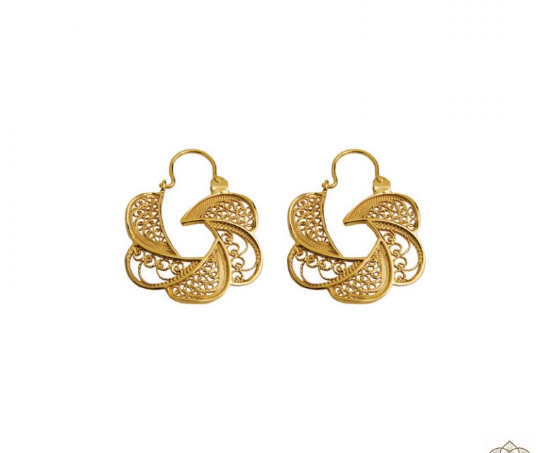 Argolas Saudade Filigrana Milagre das Rosas 1B6-FL0411A