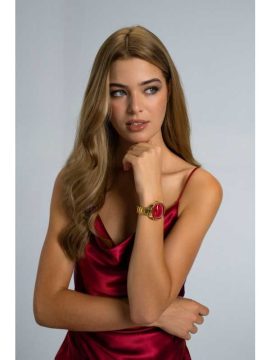 Relógio Cauny Apollon Woman Mostrador Vermelho CAP034