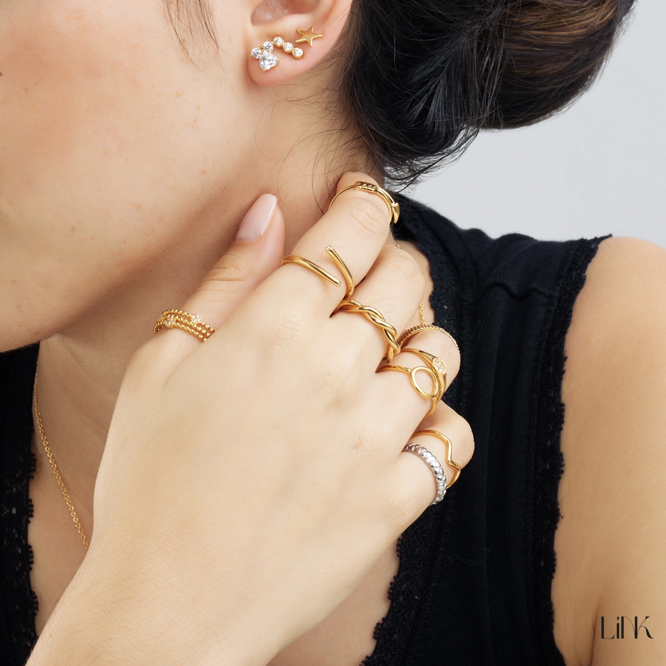 Ourivesaria Moreira - Relógios e Joias - Anel LINK Blogger Style - It-girl 1LINK-1323A Anel LINK Blogger Style - It-girl 1LINK-1323A