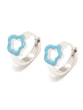 Brincos ARP FILO Flor Turquesa 070FILO