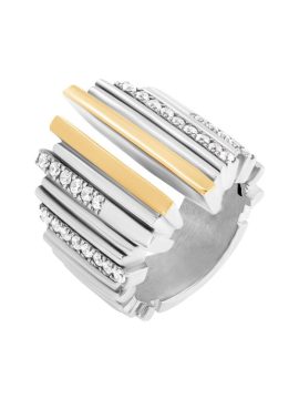 Anel Sierra em prata e ouro Eugénio Campos J10.A049.E.1.14.