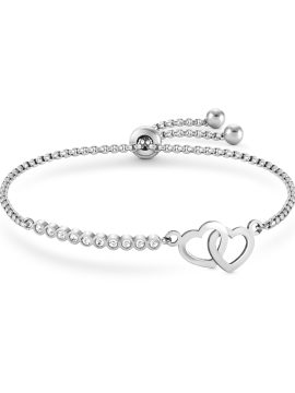 Pulseira Nomination Milleluci Corações Duplos 028008/051