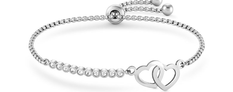 Pulseira Nomination Milleluci Corações Duplos 028008/051