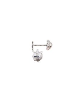 Brincos Coroa Ouro Branco 18k