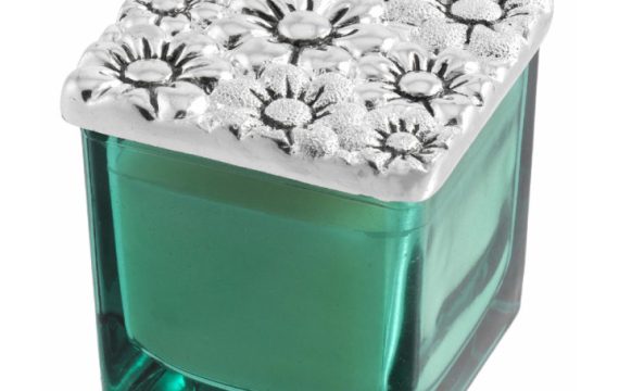 Vela Perfumada com Margaridas