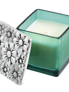 Vela Perfumada com Margaridas