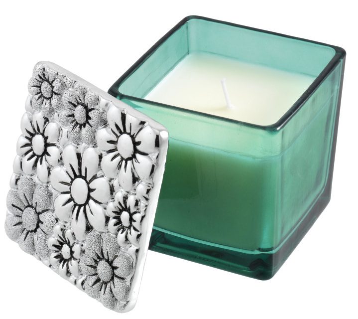 Vela Perfumada com Margaridas