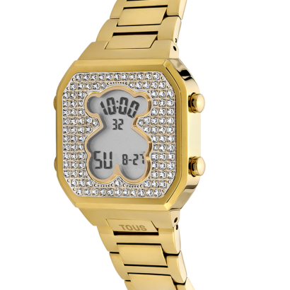 Relógio TOUS D-Bear Digital Dourado 3000130800
