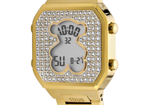 Relógio TOUS D-Bear Digital Dourado 3000130800