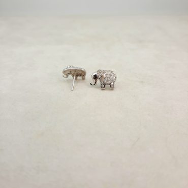 Brincos em Elefante em Prata com Zircónias 104718/EP