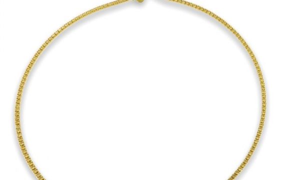 Colar Prata Dourada com Zircónias A017565/D