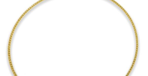 Colar Prata Dourada com Zircónias A017565/D