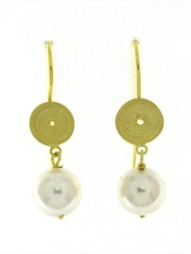 Brincos em Prata Dourada A047519/G