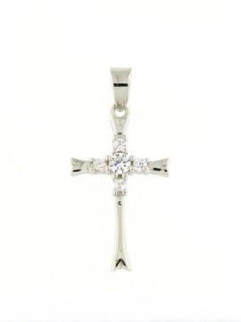 Cruz em Prata com Zircónias A092161/B