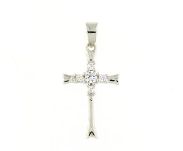 Cruz em Prata com Zircónias A092161/B