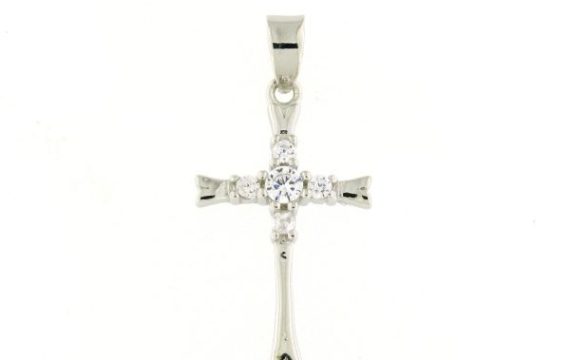 Cruz em Prata com Zircónias A092161/B