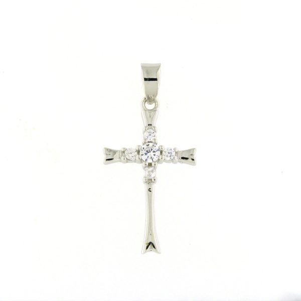 Cruz em Prata com Zircónias A092161/B