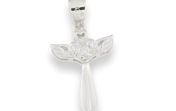 Cruz em Prata com Zircónias A092206/B