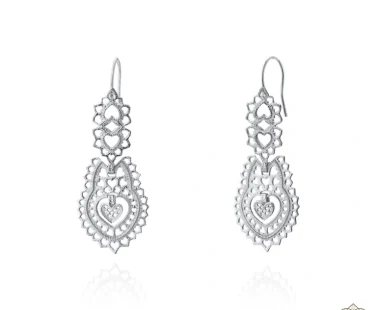 Brincos Filigrana Saudade Rainha Coração nº2 1B7-FL0480.2P