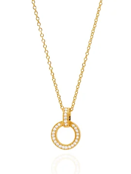 Colar Dourado com Zircónias 1CM-0322106037D