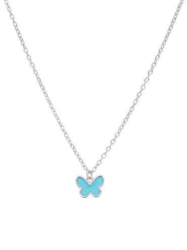 Colar Marea Borboleta azul D02407/AG