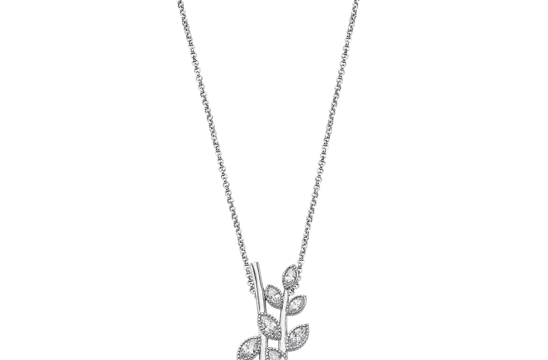 Colar Folha Lotus Silver LP1783-1/1