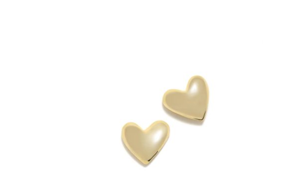 Brincos ARP Charm Coração Prata Dourada 074CHA