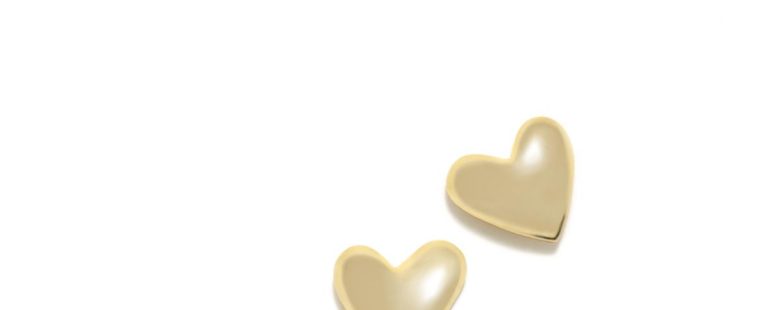 Brincos ARP Charm Coração Prata Dourada 074CHA