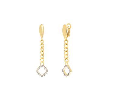 Brincos Eugénio Campos Unity em Prata Dourada 114.B361.D.1.00