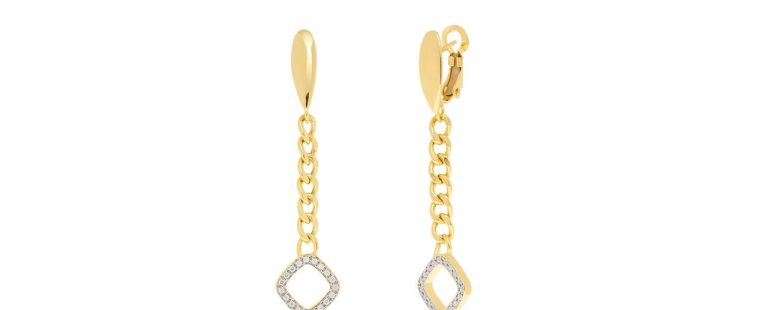 Brincos Eugénio Campos Unity em Prata Dourada 114.B361.D.1.00