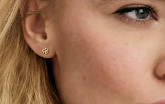 Brincos Nomination Armonica Trevo Dourado 241307/003