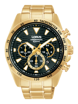Relógio Lorus Man Sports Chronograph Dourado RT358KX9