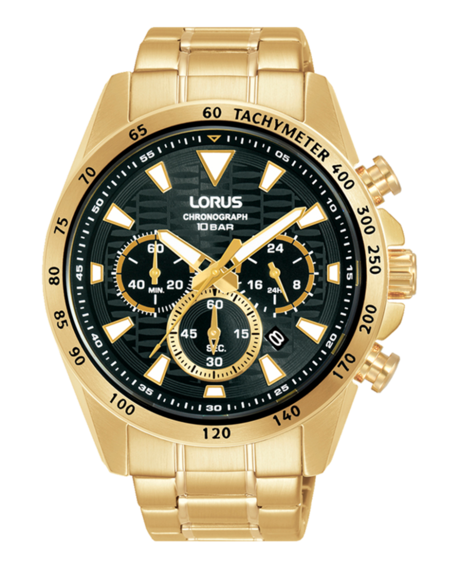 Relógio Lorus Man Sports Chronograph Dourado RT358KX9