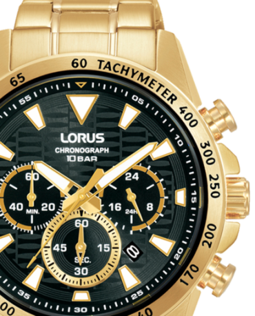 Relógio Lorus Man Sports Chronograph Dourado RT358KX9