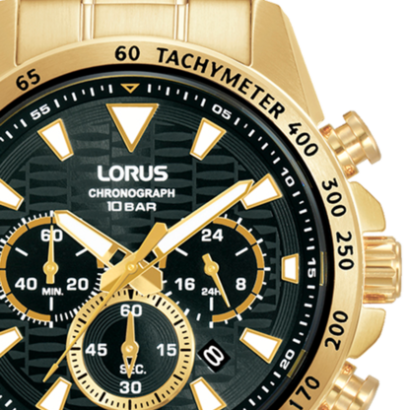 Relógio Lorus Man Sports Chronograph Dourado RT358KX9