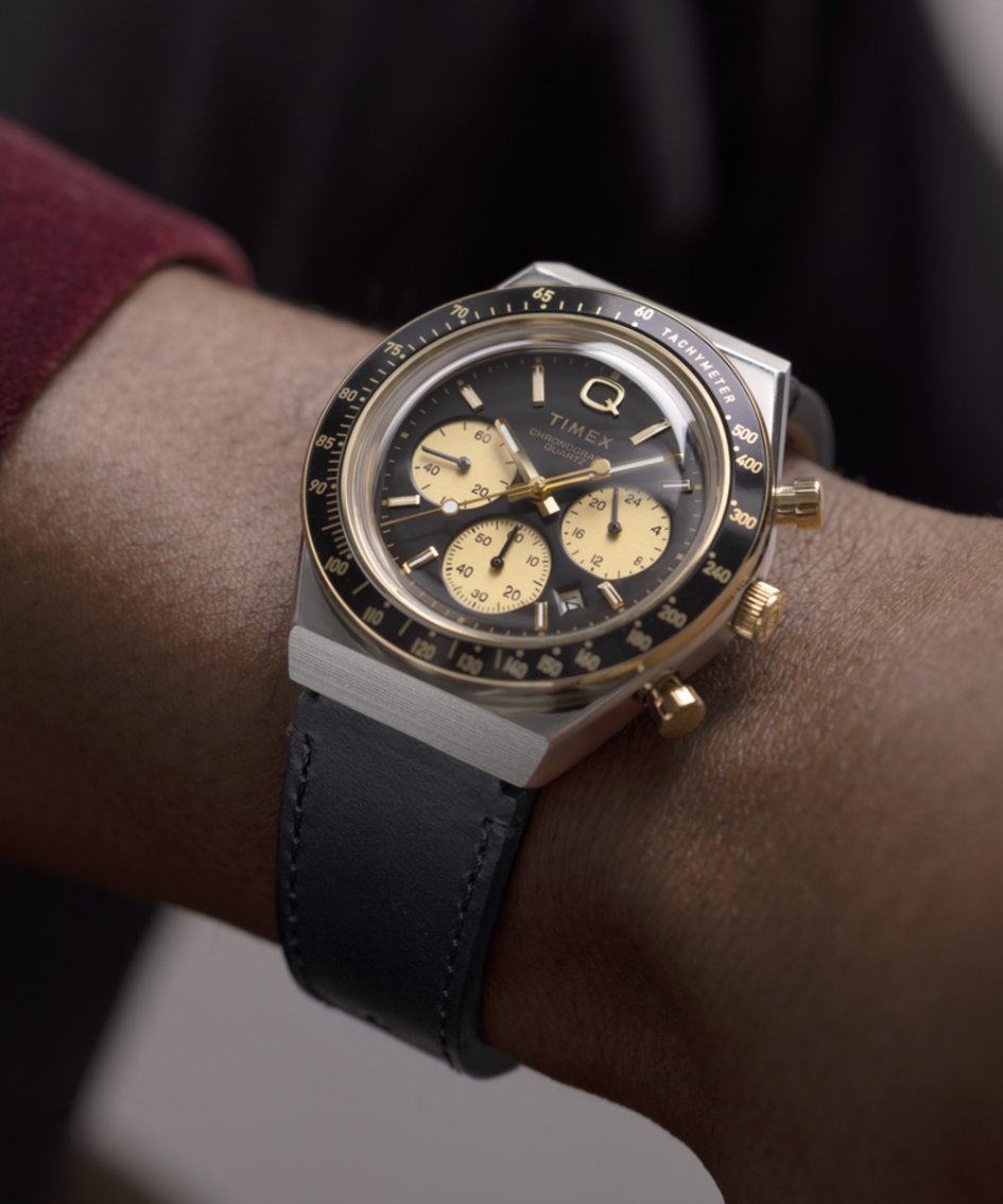 TIMEX Q Men´s Leather TW2W64300