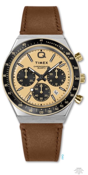 TIMEX Q Men´s Leather TW2W64400