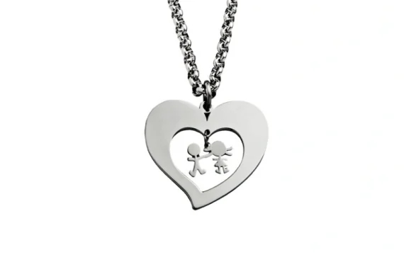 Colar Hassu Coração Boy & Girl 7HSS010636B