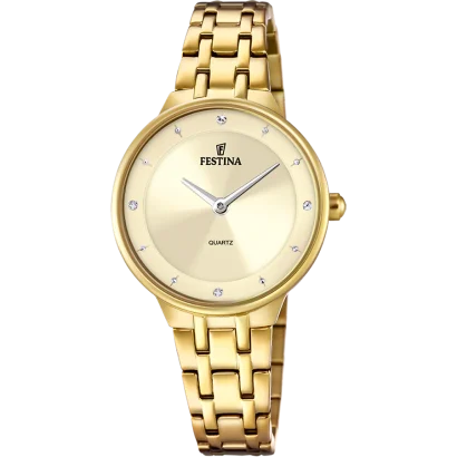 Relógio Festina Mademoiselle Champanhe Dourado F20601/2