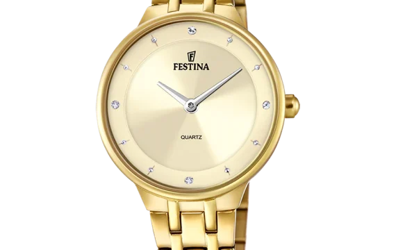 Relógio Festina Mademoiselle Champanhe Dourado F20601/2