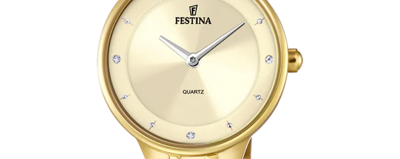 Relógio Festina Mademoiselle Champanhe Dourado F20601/2