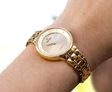 Relógio Festina Mademoiselle Champanhe Dourado F20601/2