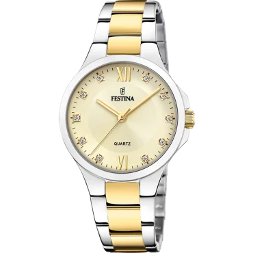 Relógio Festina Mademoiselle Champanhe Bicolor F20618/1