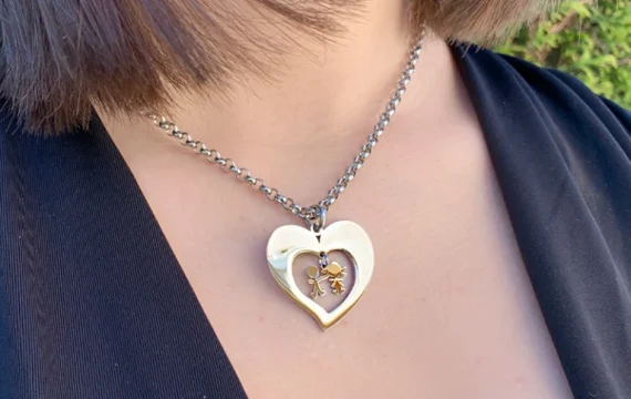 Colar Hassu Coração Boy & Girl 7HSS010636B