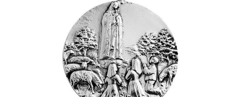 Medalha Nossa Senhora de Fátima Prata 925 1RLG-0013